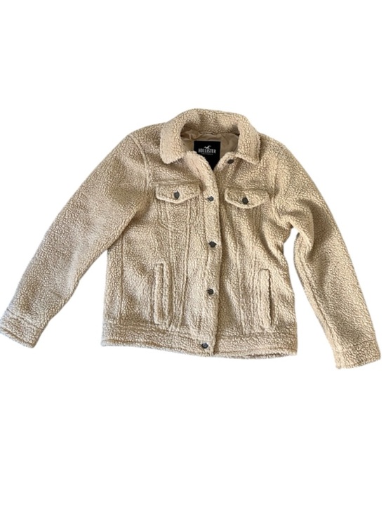 Hollister Jackets & Blazers - Hollister Women's Cream Teddy Jacket